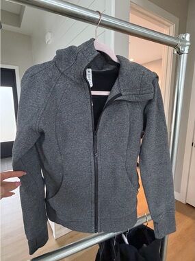 Lululemon scuba hoodie Women's Charcoal Gray Zip-Up Hooded Jacket